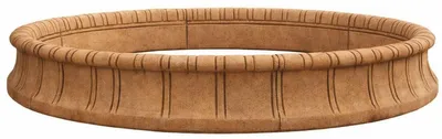 Immagine prodotto di Casa Padrino Bordo per fontana in stile barocco, marrone, Ø 280 x H 35 cm