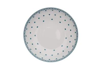Obrázek produktu pro Tom, talíř hluboký 20, puntíky, petrolej, český porcelán, Thun 1794