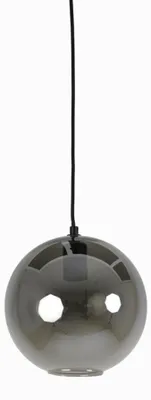 Produktbild von Light & Living - hängeleuchte - Subar - schwarz - glas - buntglaslampe - E27 - 2957665