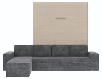 Produktbild von Schrankbett mit Ecksofa M3 Vertikal 160x200 Kaiser Eiche