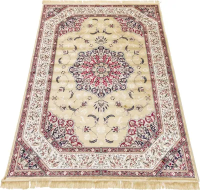 Produktbild von Orientalischer Teppich Gold für Wohnzimmer Rubine
