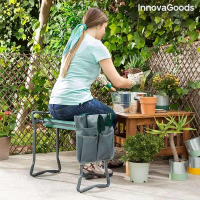 Produktbild von 3-in-1-Garten-Kniebank mit Werkzeugtasche Situl InnovaGoods