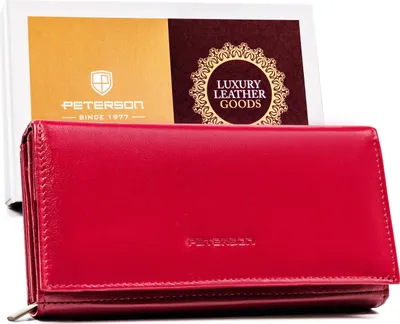Obrázek produktu pro Peterson dámská kožená peněženka RFID růžová velká 18,5x10 cm