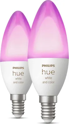 Produktbild von Philips Hue LED Lampe E14 2er Set 5,3W 320lm White Color Amb.