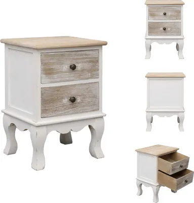 Obrázok produktu pre vidaXL Nočný stolík 35x30x50 cm Paulownia Holz - Nočné stolíky