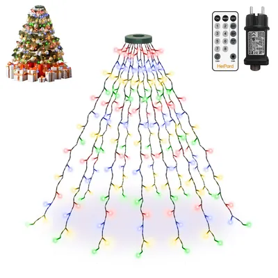 Lichtkette 1,5 m, 180 LED Multicolor, 8 Modi, Timer, Fernbedienung