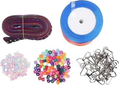 Productafbeelding van Knutselpakket Sleutelhangers - Kralen Maken - Doe-het-zelf Projecten - 233 Delige Set - 100 Kralen - Multicolor