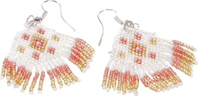 Produktbild von Boho Ohrringe, Ethno Perlenohrringe - Modell 11, Weiß, Glasperlen, 6*3 cm, Ohrringe + Ohrstecker Modeschmuck