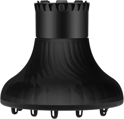Image de Diffuseur pour sèche-cheveux - Accessoire pour cheveux bouclés - Crée du volume - Adaptable à de nombreux modèles - 165 x 15 cm - Noir