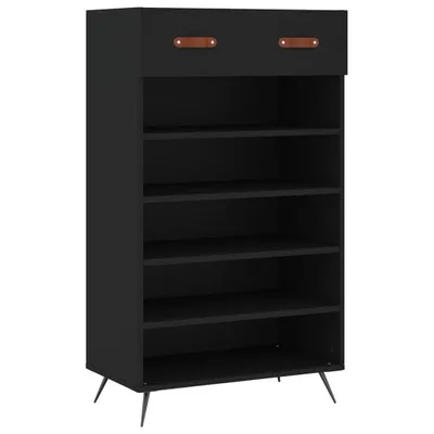 Zdjęcie produktu dla vidaXL Szafka na buty czarna 60x35x105 cm materiał drewnopochodny