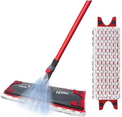 Produktbild von Unyqoos® Vileda Sprühmopp-Ersatzbezüge 2er-Pack – Power 2-in-1 Mikrofaser, kompatibel mit Ultra Max Power 2-in-1 & Ultra Max Sensitive, für tägliche Flecken