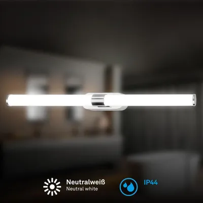 Zdjęcie produktu dla Oświetlenie łazienkowe LED 9W oświetlenie lustra 60cm lampa ścienna oświetlenie lustra łazienka chrom