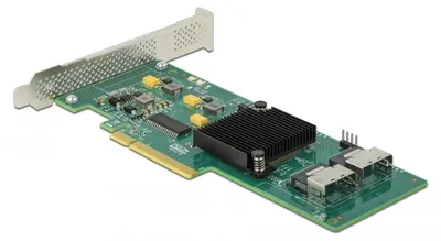 Produktbild von DeLOCK 8 Port SATA PCI Express x8 Karte mit Anschlusskabel, PCIe, SATA, PCIe 2.0, Schwarz, China, 1 Stück(e)