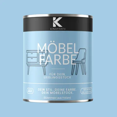 Produktbild von Kenzopaints 750ml Möbelfarbe Möbellack - Blütenmeer aus Holland