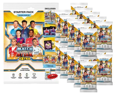 Produktbild von Topps - Match Attax Champions League 2025/26 EXTRA Trading Cards - 1 Starter + 20 Booster