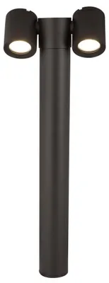 Zdjęcie produktu dla Lampa podłogowa, wejściowa, czarna, IP54, gniazda GU10, wys. 55 cm