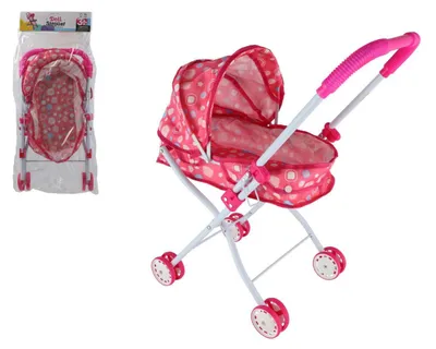 Produktbild von Puppenwagen, tief, aus Stoff, im Beutel, 26 x 63 x 10 cm