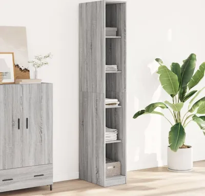 Produktbild von "2026 Moderne"Kleiderschrank( 1PC) Stylishces - Garderobenschrank,Drehtürenschrank,Grau Sonoma 30x50x200cm Holzwerkstoff - Kleiderschränke Schlussverkauf971382
