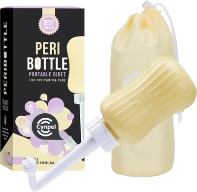 Produktbild von Cynpel Po Dusche Wochenbett - Mobiles Bidet Podusche für Frau - 350ml Hand Intimdusche - Für Kliniktasche Geburt - Po Dusche Toilette - Analdusche
