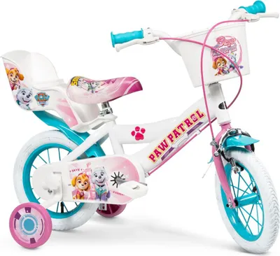 Produktbild von 12 Zoll Kinder Mädchen Fahrrad Mädchenfahrrad Rad Bike Paw Patrol Weiß