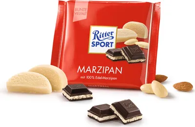 Produktbild von Ritter Sport Marzipan mit leckerem und feinem Edel Marzipan 100g