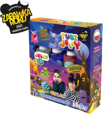 Zdjęcie produktu dla Tuban Tubi Jelly Set, Modelina dla dzieci, 3 lat(a), Żelowy, Wielobarwny