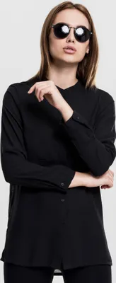 Obrázok produktu pre Urban Classics Dámska HiLo šifónová blúzka Black-S