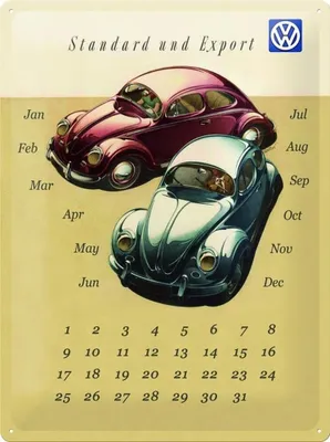 Produktbild von Nostalgic-Art - Blechschild 30 x 40 cm - VW Standard und Export