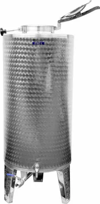 Produktbild von Zottel Edelstahl Branntweintank / Edelstahl-Fass 250 Liter Inhalt mit Füßen