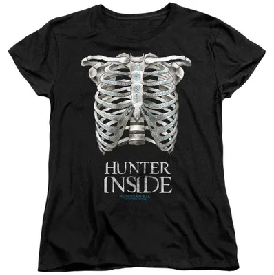 Produktbild von Supernatural - "Hunter Inside" T-Shirt für Damen, Anliegend TV37378 (S) (Schwarz)