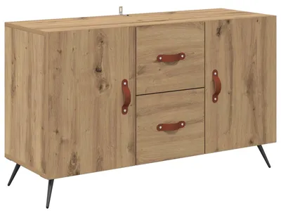 Image de Buffet Chêne artisanal 100 x 36 x 60 cm Bois d'ingénierie