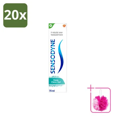 Produktbild von 20 x Sensodyne Deep Clean Gel Tandpasta - 75 ml - Sparpackung - 20 Stücke