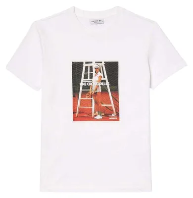 Image de Lacoste - T-shirt pour femme, Piqué GT16427 (34 DE) (Blanc)