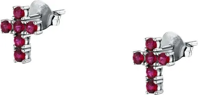 Produktbild von Passende silberne Tesori-Kreuz-Ohrringe SAIW220