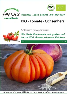 Productafbeelding van SAFLAX - - Tomaten - Ochsenherz - 10 zaden - Solanum lycopersicum