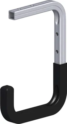 Produktbild von coaxis®-Wand- und Deckenhaken, gummiert 115 mm 115 x 160 x 100 mm schwarz