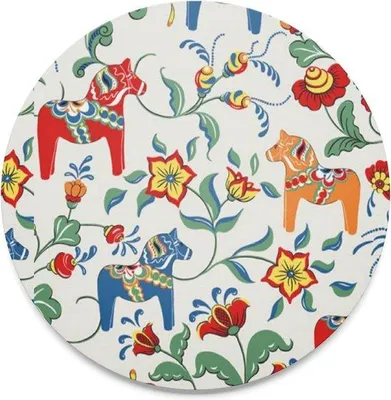 Image de Sous-verre beige Ø 21 cm - Leksand-Design - design scandinave