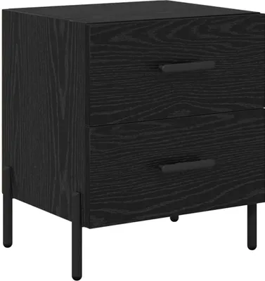 Image de Cabinet de chevet avec tiroir Chêne noir 40 x 35 x 47,5 cm