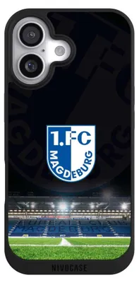 Produktbild von NIVOCASE Handyhülle für Apple iPhone 17 Hülle NIVOpure Case Schwarz Stadion 1. FC Magdeburg 1. FCM