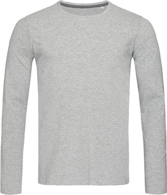 Produktbild von Stedman ST9620 | Clive Long Sleeve Herren T-Shirt + +WRAP - Farbe: Grey Heather - Größe: L