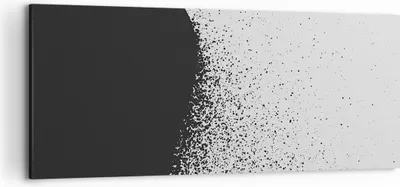 Produktbild von Bild auf Leinwand - Leinwandbild - Einteilig - Abstraktion Schwarzweiß Geometrie - 120x50cm Wand Bild Wanddeko Wandbilder Leinwanddruck Bilder Wanddekoration Leinwand bilder AB120x50-4922