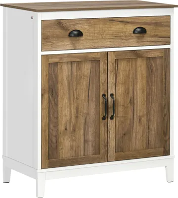 Produktbild von HOMCOM Sideboard für Wohnzimmer, Aufbewahrungsschrank mit Schublade, 2 Türen und verstellbarem Regal für Schlafzimmer, Esszimmer, Küche, 78,5 x 39 x 89,4 cm, Braun