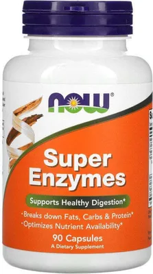 Image de Superenzymes 90 gélules Now Foods