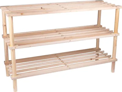 Produktbild von Schuhregal Kiefernholz 3 Ebenen