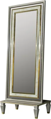 Produktbild von Spiegel Grau Körpergröße Modern Stehspiegel Metall Standspiegel Schlafzimmer Neu