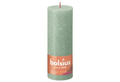 Produktbild von Bolsius Rust.Stumpenkerze Salbeigrün