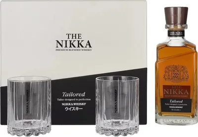 Produktbild von Nikka THE NIKKA Tailored Premium Blended Whisky 43% Vol. 0,7l in Geschenkbox mit 2 Gläsern