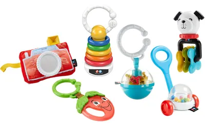 Productafbeelding van Fisher-Price Coffret Éveil Musique (FBH63) met 6 mini-speeltjes