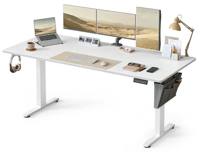Produktbild von Elektrisch höhenverstellbarer Schreibtisch - Steh-Sitz-Schreibtisch - Schreibtischplatte - Laptop-Tisch - Höhenverstellbar