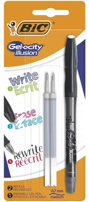 Immagine prodotto di Penna cancellabile illusione Gel-ocity BIC nero blister 1+2pzZT